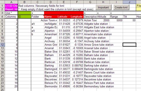 Excel to KML Conversion Methods