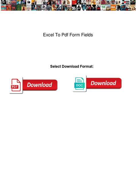 Excel to PDF Forms