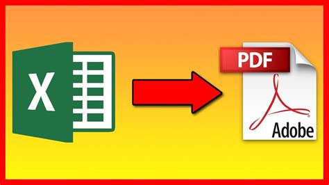 Excel to PDF Tutorial