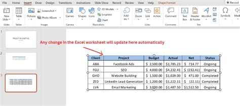 Excel to PowerPoint Gallery