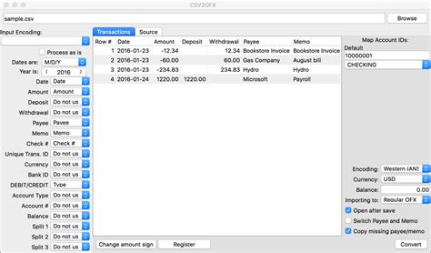 Excel to QFX converter screenshot 8