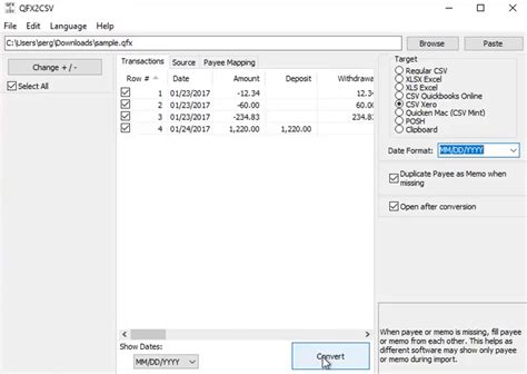 Tips and tricks for using a free Excel to QFX converter