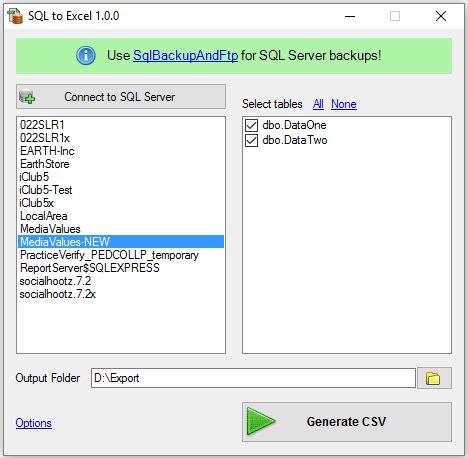 Free Excel to SQL Converter Tool