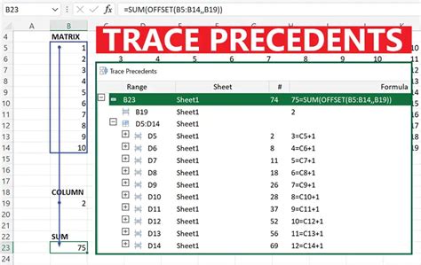 Excel Trace Precedents