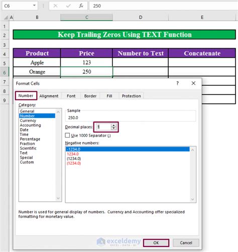 Understanding Trailing Zeros in Excel