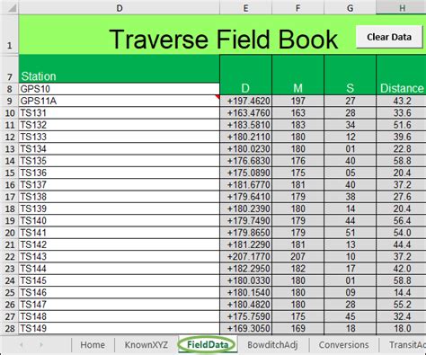 Excel Traverse Data Image 10