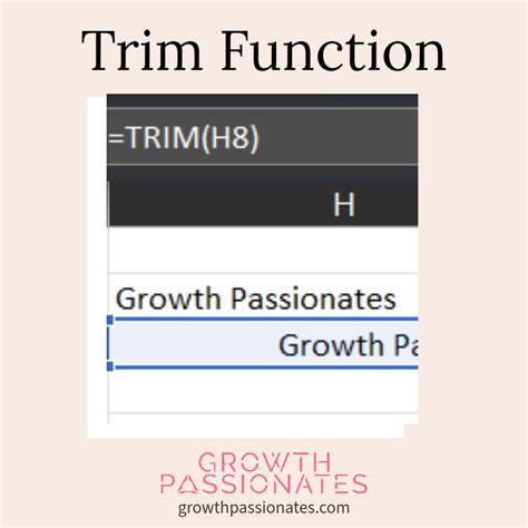 Excel TRIM best practices