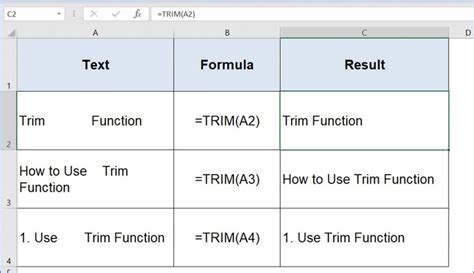 Excel TRIM function alternative