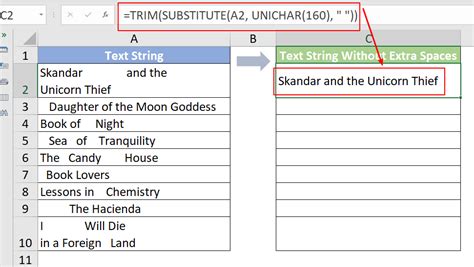 Removing Non-Breaking Spaces with Excel TRIM