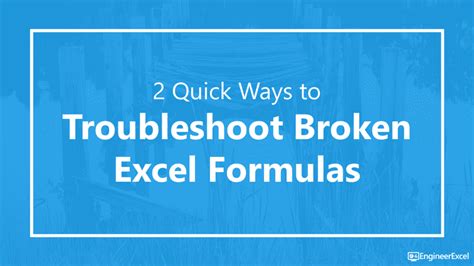 Excel troubleshooting step 2