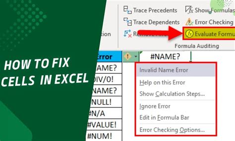 Excel Troubleshooting Guide