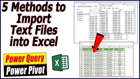 Importing text files into Excel