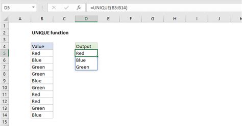 Excel Unique Value Formula 3