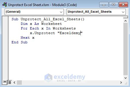 Excel VBA Macro