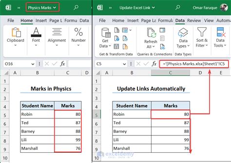 Excel Update Link Manually