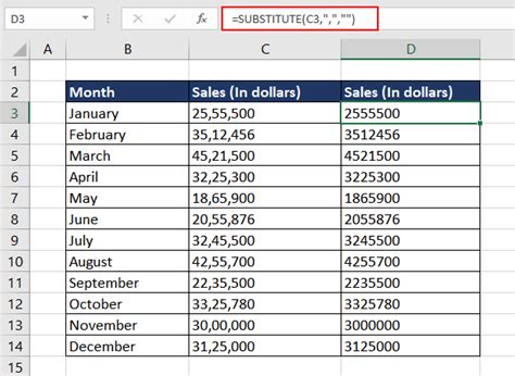 Using Excel VALUE Function