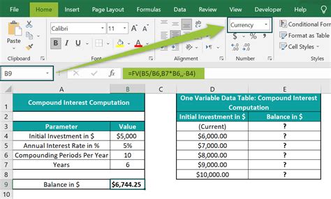 Creating variables using Excel tables