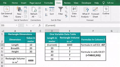 Excel Variables Gallery 1