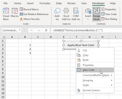 Excel VBA ActiveX Controls