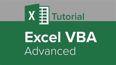 Excel VBA Advanced Techniques