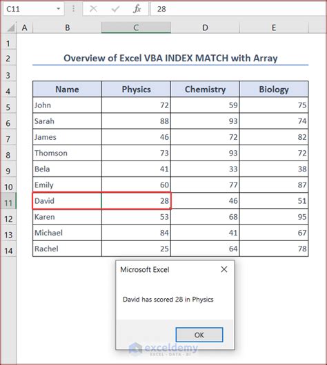 Excel VBA Array Indexing