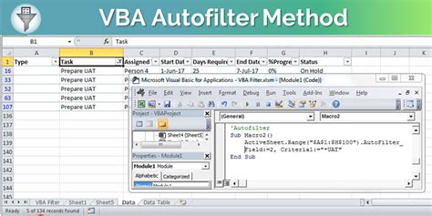 Excel VBA AutoFilter Method