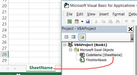 Excel VBA Code Name