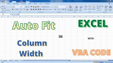 Excel VBA Column Width Auto Fit