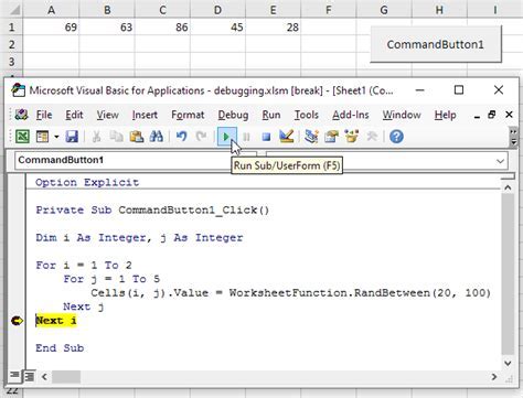 Excel VBA Debug Mac