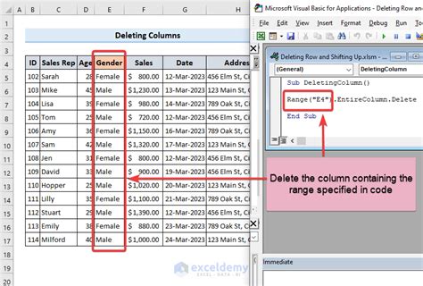 Excel VBA Delete Columns