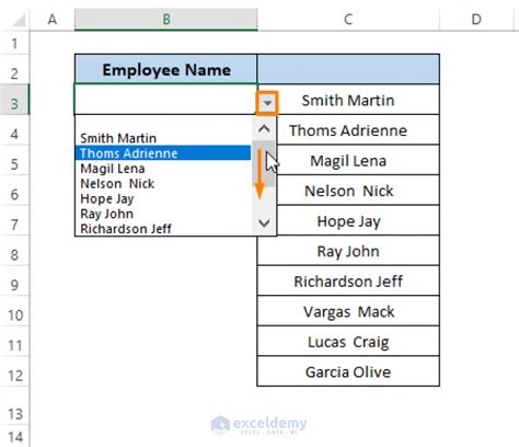 Excel VBA Drop Down List