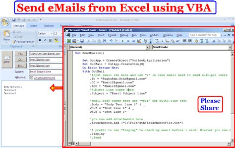 Excel VBA Email Advanced Techniques