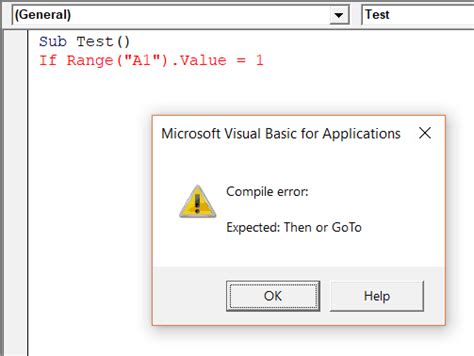 Excel VBA Error Fix