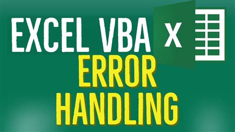 Excel VBA Error Handling for Beginners