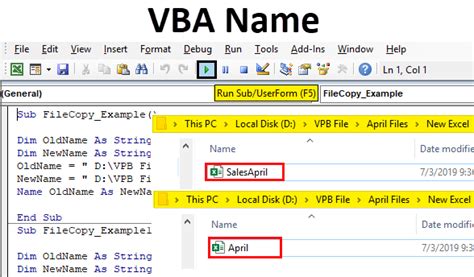 excel vba file names