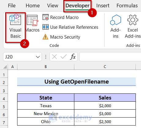 Excel VBA File Selector Examples