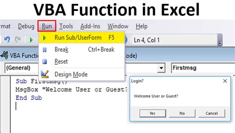 Excel VBA Function