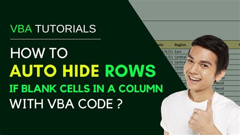 Hide Rows with Blank Cells in Excel VBA