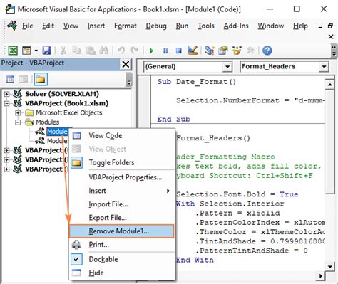 Excel VBA Macros