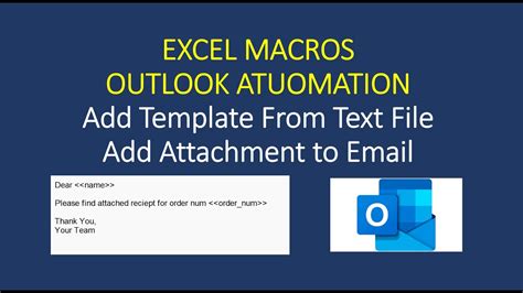 Excel VBA Macros Email Automation Outlook