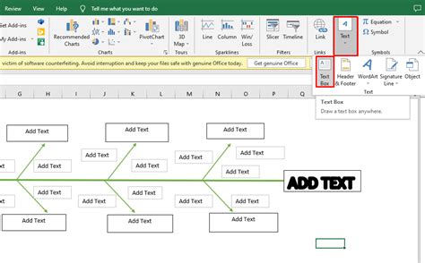 Excel VBA Macros Fishbone Diagram