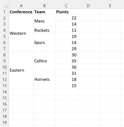 Excel VBA Merge Cells