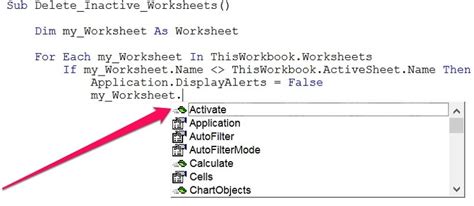 Excel VBA Methods Image 3