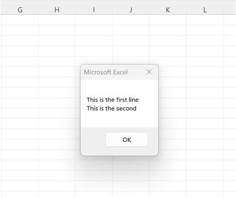 Excel VBA MsgBox