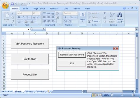 Excel VBA Password Recovery