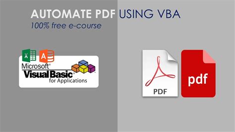 Excel VBA for PDF Automation Libraries