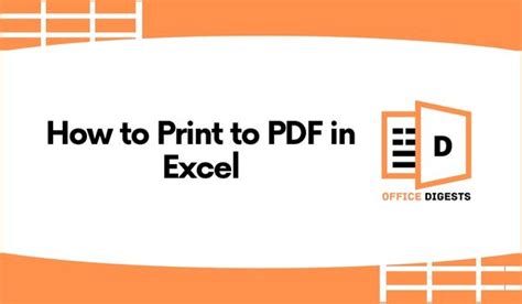 Excel VBA Print to PDF Made Easy