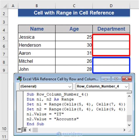 Using a reference cell with an array in Excel VBA