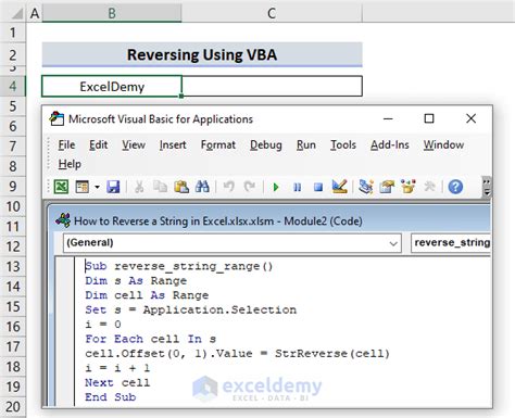 Excel VBA reversal code