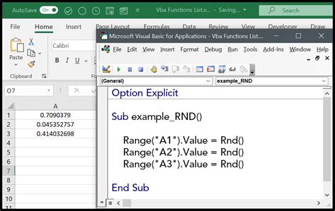 Excel VBA Rnd Function